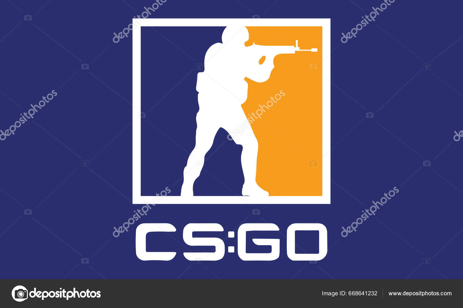 Counter Strike Jogo Tiro Go1 Ofensiva Global Cs2 Logotipo Vetor vetor(es)  de stock de ©FrameStud1o 668641232