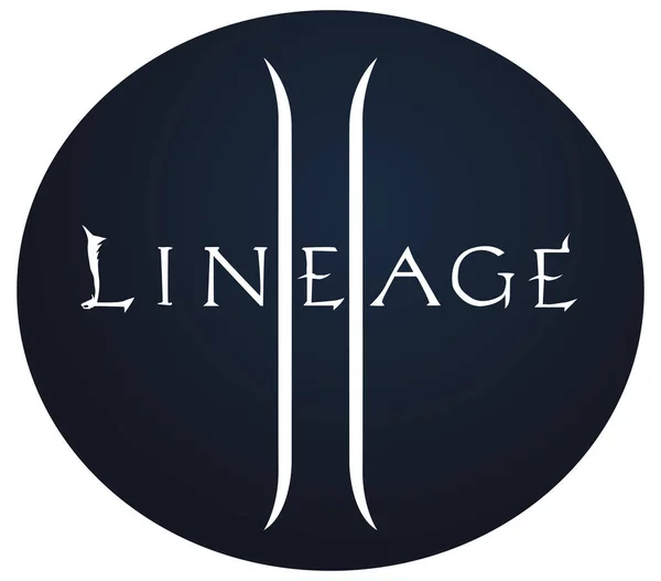 Logo Vettoriale Del Videogioco Lineage Lineamento2 Applicazione Vapore Ncsoft Tencent — Vettoriale Stock