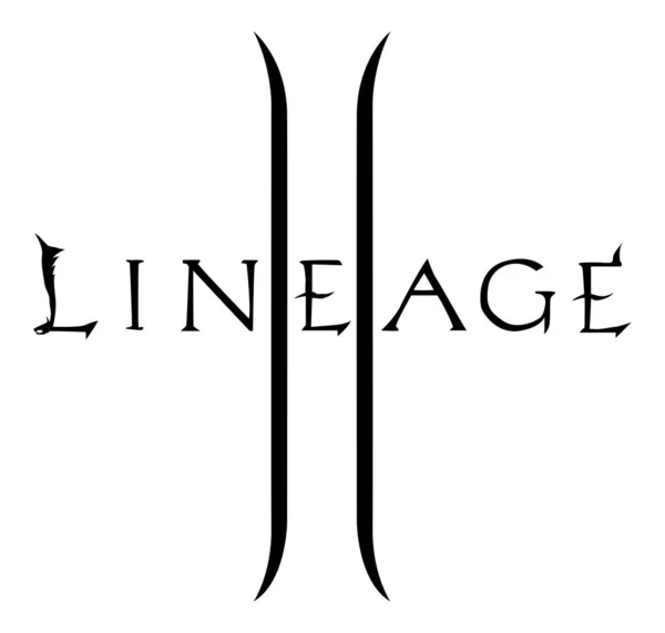 Vektorové Logo Videohry Lineage Lineage2 Parní Aplikace Ncsoft Tencent Masivně — Stockový vektor