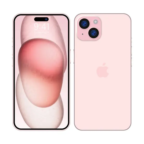 Neues Iphone Deep Pink Farbe Von Apple Inc Mock Bildschirm — Stockvektor