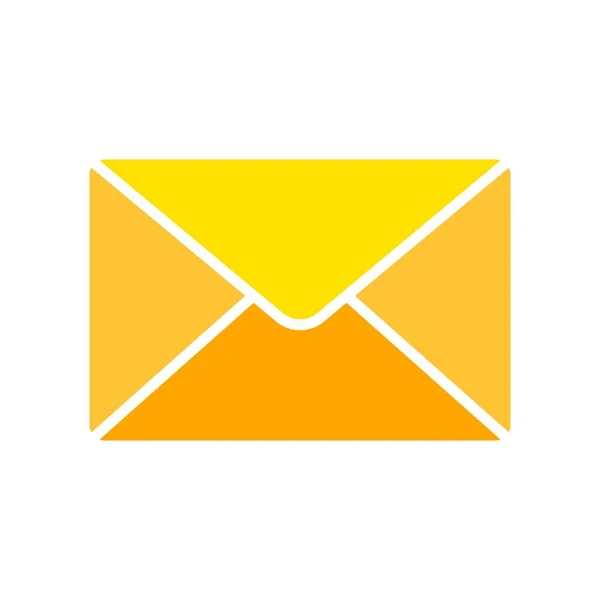 Ícone Linha Mensagem Carta Email Envelope Texto Endereço Entrega Carimbo — Vetor de Stock