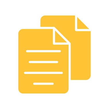 İki dosya satırı simgesi. Bilgi, klasör, belge, iş, bilgisayar, kaydetme. İş ve reklam için beyaz arkaplanda vektör renk simgesi