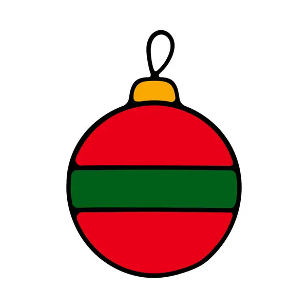 Noel Ağacı Süslemeli Noel Oyuncağı Noel Ağacı Süslemesi Yılbaşı Noel — Stok Vektör