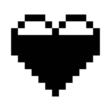 Neredeyse siyah kalp çizgisi simgesini doldurdum. Emoji, sevgililer günü, ilişkiler, aşk, hayat, sağlık, oyun, tedavi, uygulamalar, beyaz arkaplanda çok renkli simge