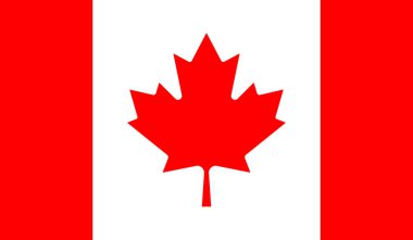 Kanada bayrağı illüstrasyonu. Hokey, akçaağaç, eyalet, şehir, Kanadalılar, soğuk kar şurubu Ottawa Quebec Vancouver Vector simgeleri  