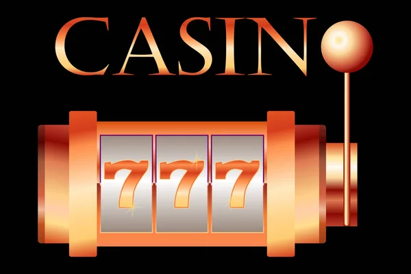 Bronzen Casino Drum Illustratie Roulette Geld Chips Croupier Spel Poker — Stockvector
