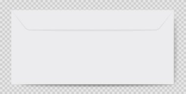 Şeffaf arkaplan illüstrasyonunda zarf. Mektup, posta, pul, kağıt, tüy, kalem, mürekkep el yazısı, postacı vektör simgeleri  