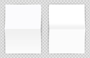 Şeffaf arkaplan illüstrasyonu üzerine dikdörtgen eğimli kağıt kümesi. Ofis, mektuplar, belgeler. Vektör simgeleri  
