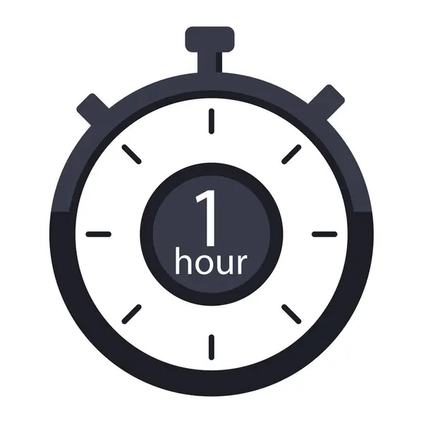 Χρονοδιακόπτης Ώρα Στην Απεικόνιση Κλήσης Χρόνος Χρονόμετρο Ξυπνητήρι Ρολόι Δευτερόλεπτο — Διανυσματικό Αρχείο
