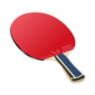 Gerçekçi tenis raketi. Masa tenisi için raketler. Masa tenisi. Kelebek Şirketi. Profesyonel spor ekipmanları.