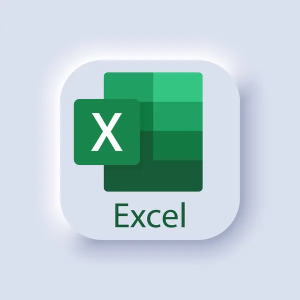 Microsoft Excel Logo Tabellenkalkulation Microsoft Office 365 Schriftzug Microsoft Corporation — Stockvektor