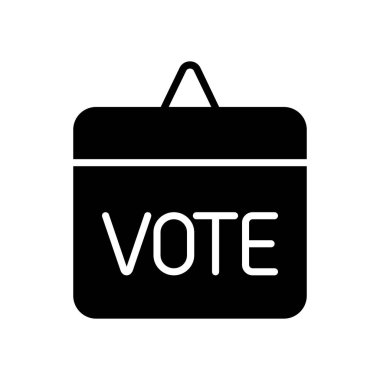 Seçim belirleme simgesi. Oy, hükümet binası, gösteri, seçmenler, elektronik oylama, elle oylama, onay, onaylama, megafon, oy verme sonuçları, konuşma. Seçimler, demokrasi.