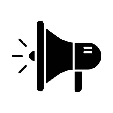 Hoparlör çizimi. Korna, hoparlör, megafon, ses, sinyal, megafon, hoparlör, alarm, ses, mesaj, konuşma,