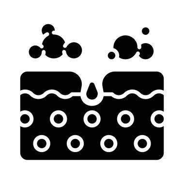 İyileşme kremi ikonu. Temizleme, UVB, AHA, BHA, asit, pul dökücü, nemlendirici, gençleştirici, siyah noktalar, sivilceler, sebum, gözenekler, rejim, epilatör, ultrasonik temizlik, krem, güneş soğuğu koruması