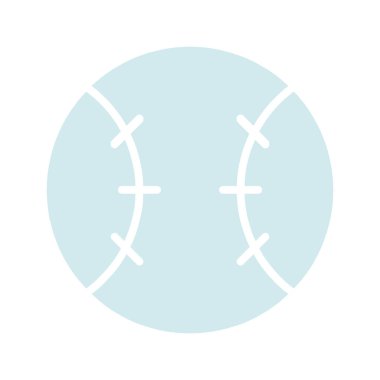 Beyzbol seti ikonu. Beyaz top, siyah dikişler, spor ekipmanları, oyun, rekabet, eğlence, açık hava aktivitesi, atletizm, takım sporu.