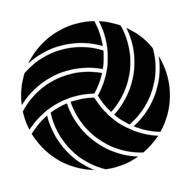 Voleybol takımı ikonu. Mavi ve sarı top, spor ekipmanları, oyun, rekabet, eğlence, açık hava aktivitesi, takım sporu, atletizm.