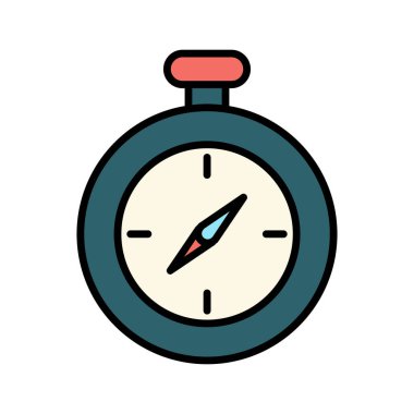 Kronometre simgesi. Zamanlayıcı, saat, geri sayım, dijital ekran, mavi taslak, siyah eller, zaman tutma, kesinlik, ölçüm, yarış, uygunluk dakikliği, zamanlama, alarm, acil durum, kontrol, verimlilik