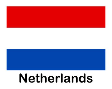 Hollanda ulusal bayrağı. Sancak, eyalet sembolü bayrak direği