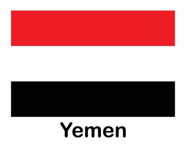 Yemen ulusal bayrağı. Sancak, eyalet sembolü bayrak direği