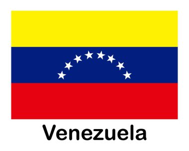 Venezuela ulusal bayrağı. Sancak, eyalet sembolü bayrak direği