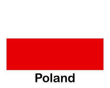 Polonya ulusal bayrağı. Sancak, eyalet sembolü bayrak direği