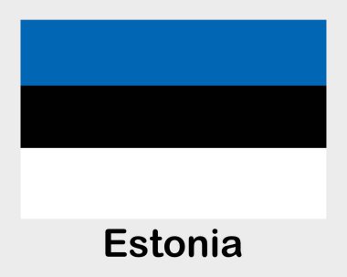 Estonya ulusal bayrağı. Sancak, eyalet sembolü bayrak direği