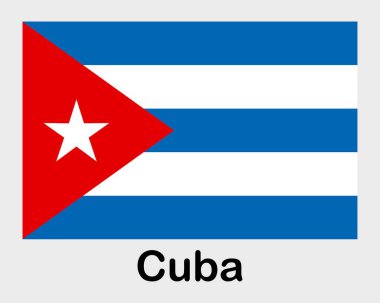 Küba ulusal bayrağı. Sancak, eyalet sembolü bayrak direği