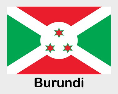 Burundi ulusal bayrağı. Sancak, eyalet sembolü bayrak direği