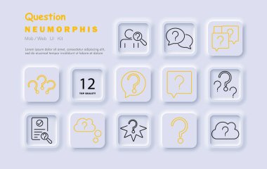 Soru kümesi simgesi. Konuşma balonu, arama, düşünce bulutu, sorgulama, sorun, şüphe, soruşturma, çözüm, araştırma, soruşturma, cevap