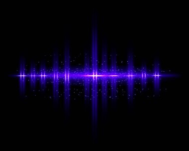 Işıldayan parçacıkları ve ışınları olan parlak mor bir ışık. Peri tozunun parıldayan parçacıkları. Sihirli kavram. Işığın yansıması. Soyut Noel arkaplanı. Alan arkaplanı.