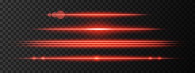 Kırmızı ışık parıldıyor. Keskin bir yatay ışın yansıması. Bilim kurgu tasarımları, ışık geçişleri, ya da gelecekteki etkiler. Parlak ışık çizgileri ve neon efektler. Dinamik parlayan duvar kağıdı arkaplanı