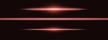 Kırmızı ışık parıldıyor. Keskin bir yatay ışın yansıması. Bilim kurgu tasarımları, ışık geçişleri, ya da gelecekteki etkiler. Parlak ışık çizgileri ve neon efektler. Dinamik parlayan duvar kağıdı arkaplanı
