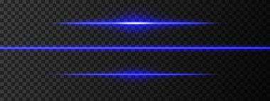 Mavi ışık parıltısı. Keskin bir yatay ışın yansıması. Bilim kurgu tasarımları, ışık geçişleri, ya da gelecekteki etkiler. Parlak ışık çizgileri ve neon efektler. Dinamik parlayan duvar kağıdı arkaplanı