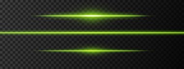 Yeşil ışık parıldıyor. Keskin bir yatay ışın yansıması. Bilim kurgu tasarımları, ışık geçişleri, ya da gelecekteki etkiler. Parlak ışık çizgileri ve neon efektler. Dinamik parlayan duvar kağıdı arkaplanı