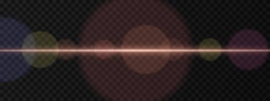 Hafif mercek efektleriyle hafif yatay ışık patlaması. Ortasında bokeh çemberleri olan nazik, sıcak bir parıltı. Bilimkurgu görselleri, sinematik gölgeler ve koyu arkaplanda pürüzsüz ışık geçişleri