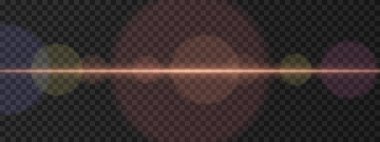 Hafif mercek efektleriyle hafif yatay ışık patlaması. Ortasında bokeh çemberleri olan nazik, sıcak bir parıltı. Bilimkurgu görselleri, sinematik gölgeler ve koyu arkaplanda pürüzsüz ışık geçişleri