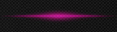 Karanlık, şeffaf bir arkaplanda parlak pembe ışık huzmesi bilim kurgu, dijital grafikler ya da neon efektler için mükemmel. Yansıma, spot ışığı, duvar kağıdı