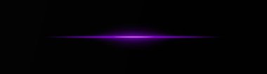 Siyah zemin üzerinde yoğun mor yatay ışık demeti, neon ışınları, parıltı ve patlama, lazer ışını. Bilim kurgu, dijital efekt ya da sinematik tasarımlar için ideal. Enerji dinamik duvar kağıdı