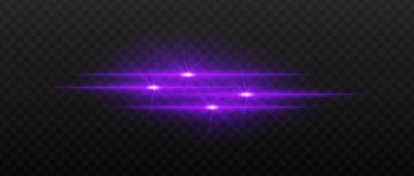 Parlak mor ışık huzmeleri, yıldızımsı patlamalar ve ışık saçan parıltılar. Yatay ışık çizgileri ve koyu arkaplanda parlar, canlı bir aydınlatma etkisi yaratır.