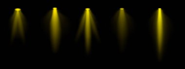 Altın spot ışığı ayarlandı. Çoklu odaklı kirişler, tavana monte edilmiş ışıklandırma, parlak beyaz parıltı, sahne aydınlatma, modern ışıklandırma tasarımı, minimalist dekor, profesyonel dekor