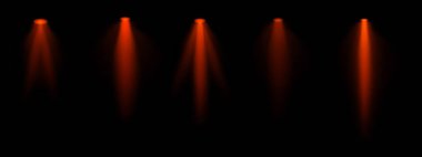 Kırmızı spot ışıkları ayarlandı. Çoklu odaklı kirişler, tavana monte edilmiş ışıklandırma, parlak beyaz parıltı, sahne aydınlatma, modern ışıklandırma tasarımı, minimalist dekor, profesyonel dekor