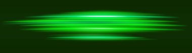 Yeşil Hareket Bulanık simgesi. Dinamik yatay çizgiler, parlayan mor ışık, soyut hareket efekti, fütürist enerji, hızlı görsel, modern ışıklandırma dekoru, radyan tasarım