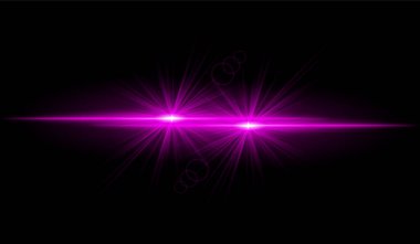 Çift pembe yıldız patlaması. Parlak kesişen ışınlar, parlayan parçacıklar, ışıldayan ışık efektleri, sıcak aydınlatma, soyut aydınlatma tasarımı, fütüristik enerji, dekoratif görseller