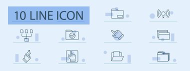 Dosya düzenleme simgesi ayarlandı. Dizin, yapı, ağ, seçim, işaretleme, sistem, navigasyon, organizasyon, iş akışı, depolama