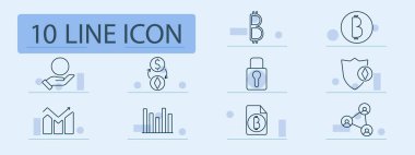 Kripto para birimi simgesi. Dijital varlık, engelleme zinciri, güvenlik, finans, ticaret, ağ, veri, dosya, analiz, token, mahremiyet, işlem, istatistik, bağlantı