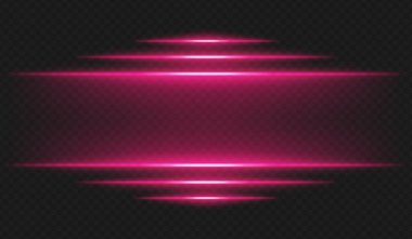 Fütürist ışıltı. Yatay menekşe ışınları merkezden yayılarak UI, arayüz, enerji veya siber tema için neon renk şeması oluşturur.