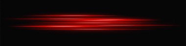 Kırmızı parlayan çizgiler karanlığa karışıp, ışık saçan bir hız efekti ve dijital hareket çizgisi oluşturur..