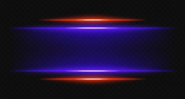 Yumuşak eğimli kırmızı ve mor parlak yatay çizgiler. Dijital sınırlar, UI çerçeveleri, bilim kurgu HUD görselleri için gelecekteki ışık efekti ideal.