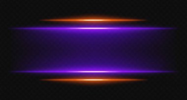 Yumuşak eğimli kırmızı ve mor parlak yatay çizgiler. Dijital sınırlar, UI çerçeveleri, bilim kurgu HUD görselleri için gelecekteki ışık efekti ideal.