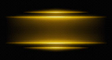 Sarı parlak yatay kirişler ve eğim bulanıklığı. Fütürist UI sınırları için sıcak tonlu dijital ışıklar, HUD röfleleri ve bilim kurgu ekran efektleri.